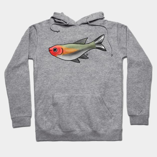 Fish - Tetras - Firehead Tetra Hoodie by Jen's Dogs Custom Gifts and Designs